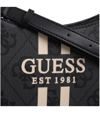 Guess Noelle II Top Zip Shoulder Bag HWOS96 72180 Coal Logo (GU771-a) handbag