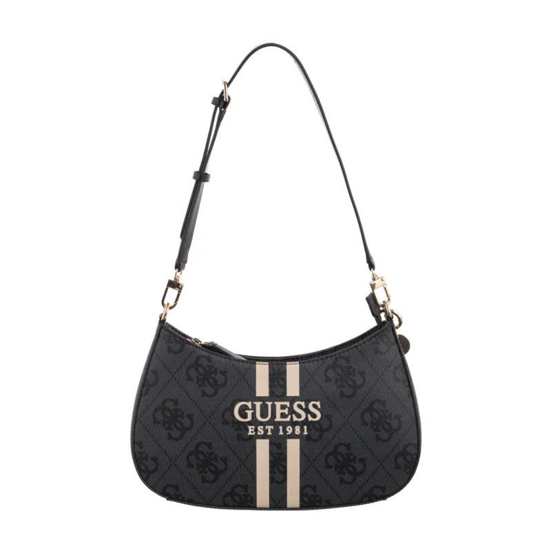 Guess Noelle II Top Zip Shoulder Bag HWOS96 72180 Coal Logo (GU771-a) handbag