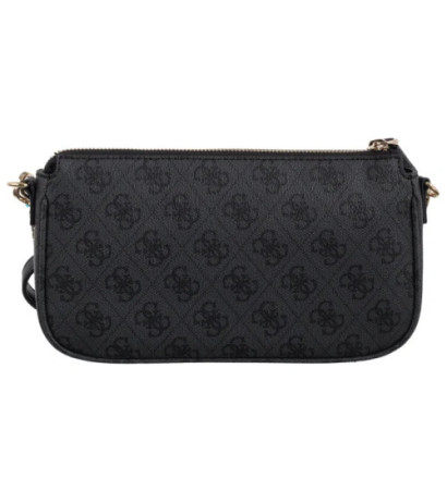 Guess Noelle II Dbl Pouch Crossbody HWBG96 72710 Coal Logo (GU758-a) handbag