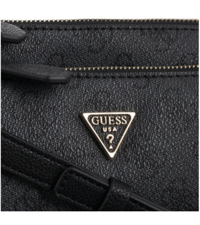 Guess Noelle II Dbl Pouch Crossbody HWBG96 72710 Coal Logo (GU758-a) handbag