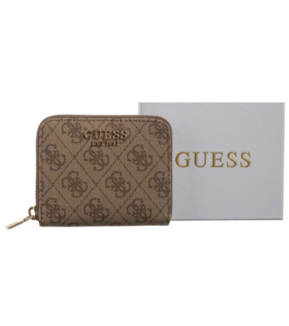 Guess Laurel II Slg Small Zip Around SWSG74 59137 Latte Logo (GU776-b) handbag