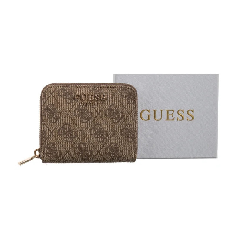 Guess Laurel II Slg Small Zip Around SWSG74 59137 Latte Logo (GU776-b) handbag