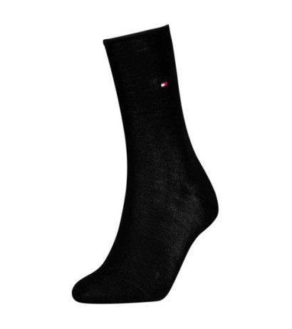 Tommy Hilfiger TH Women Sock 1P Premium Rolltop Black 701228935 001 (TH1393-a) socks