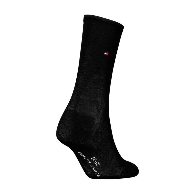 Tommy Hilfiger TH Women Sock 1P Premium Rolltop Black 701228935 001 (TH1393-a) socks