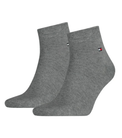 Tommy Hilfiger TH Men Quarter 2P Middle Grey/Melange 342025001 758  (TH1391-b) socks