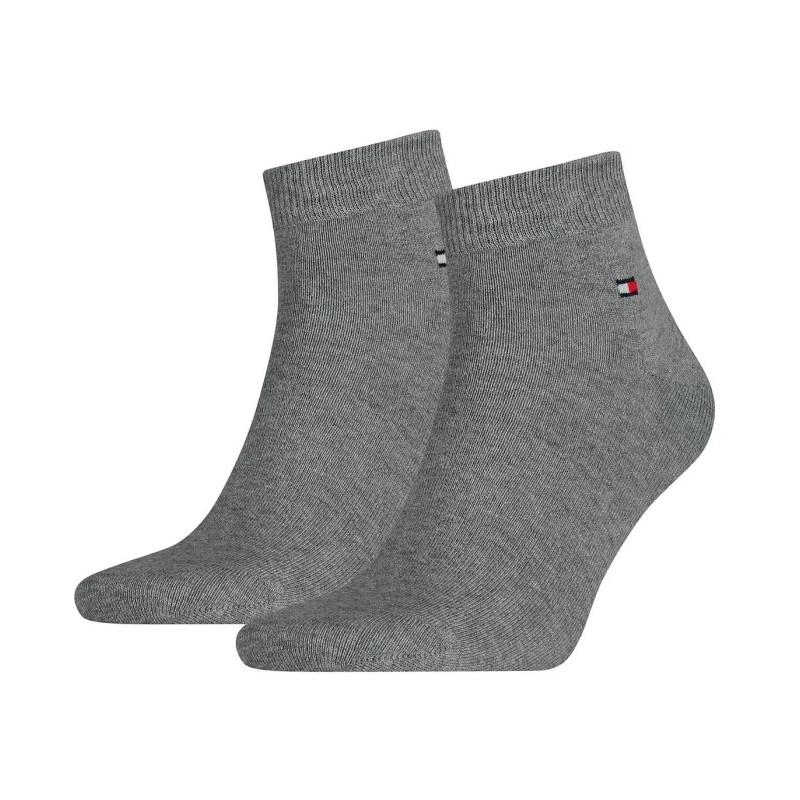 Tommy Hilfiger TH Men Quarter 2P Middle Grey/Melange 342025001 758  (TH1391-b) socks