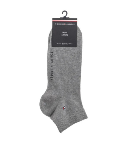 Tommy Hilfiger TH Men Quarter 2P Middle Grey/Melange 342025001 758  (TH1391-b) socks