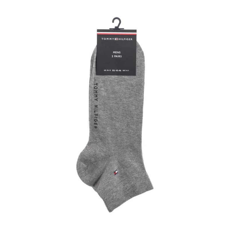 Tommy Hilfiger TH Men Quarter 2P Middle Grey/Melange 342025001 758  (TH1391-b) socks