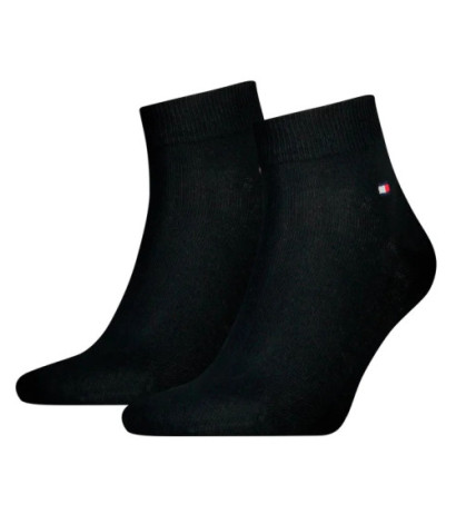 Tommy Hilfiger TH Men Quarter 2P Black 342025001 200 (TH1391-c) socks