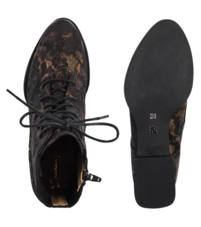 Maciejka Czarno-Złote 06391-02/00-1 (MA1251-b) shoes