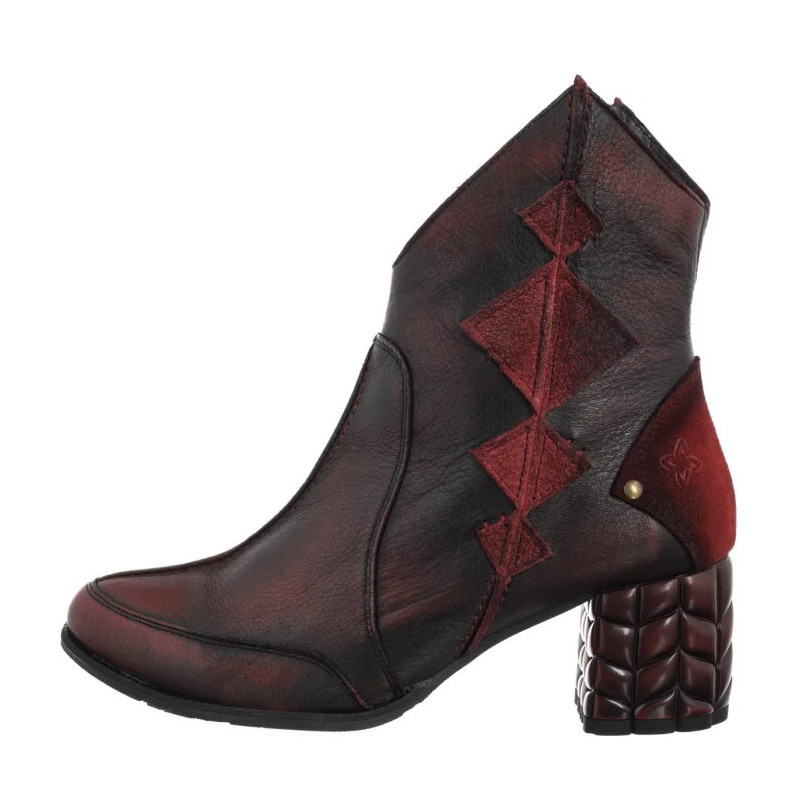 Maciejka Czarno-Czerwone 07007-08/00-8 (MA1409-a) shoes