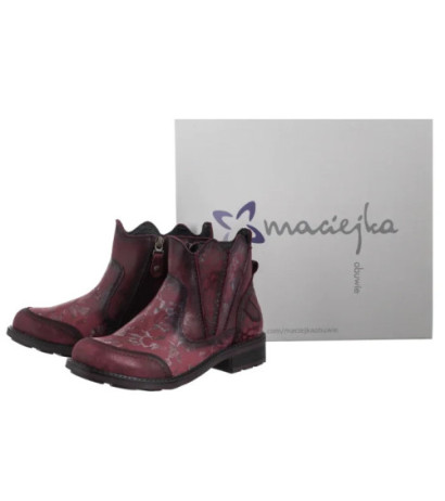 Maciejka Bordowe 07006-23/00-8 (MA1410-a) shoes