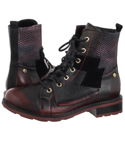 Maciejka Czerwono-Czarne 07058-23/00-8 (MA1411-a) shoes