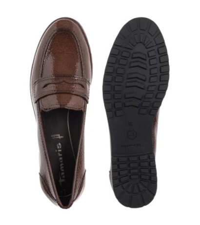 Tamaris Brązowe 1-24239-42 365 Cognac Patent (TM558-b) shoes