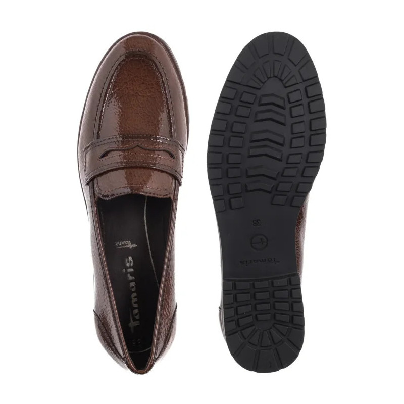 Tamaris Brązowe 1-24239-42 365 Cognac Patent (TM558-b) shoes