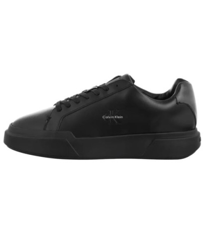 Calvin Klein Chunky Cupsole Laceup Lth Triple Black YM0YM01344 0GJ (CK690-a) sports shoes