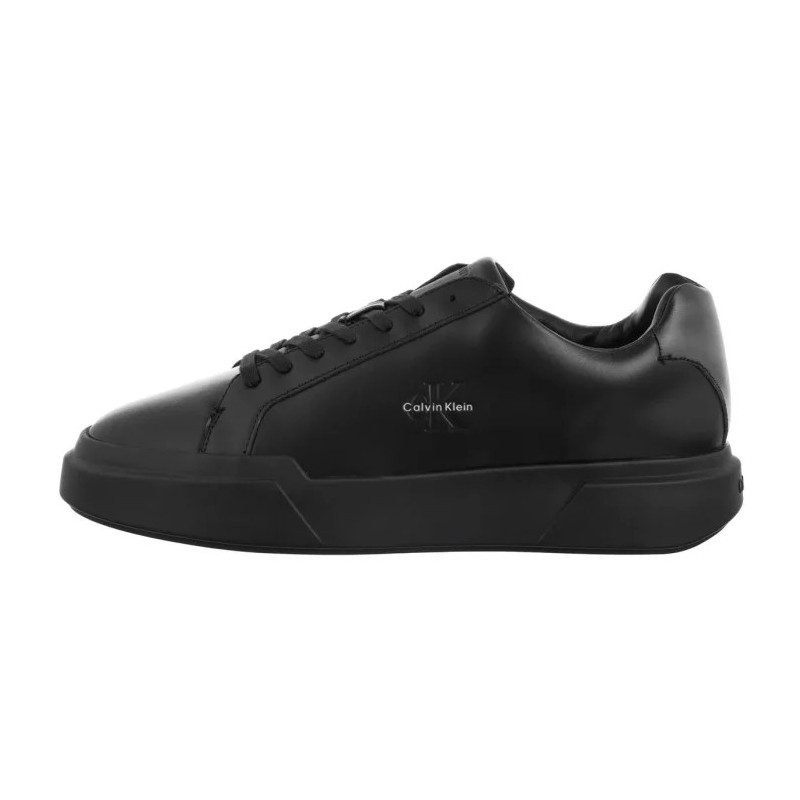 Calvin Klein Chunky Cupsole Laceup Lth Triple Black YM0YM01344 0GJ (CK690-a) sports shoes