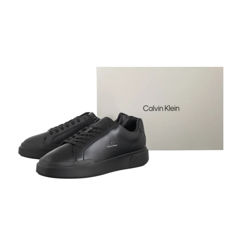 Calvin Klein Chunky Cupsole Laceup Lth Triple Black YM0YM01344 0GJ (CK690-a) sports shoes