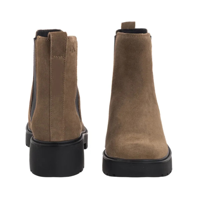 Calvin Klein Chunky Chelsea Boot Suede Classic Taupe YW0YW02071 ADH (CK691-a) shoes