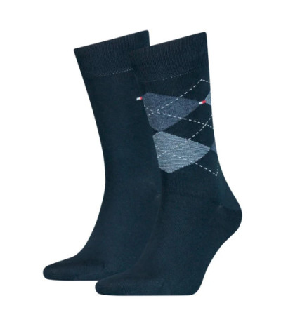 Tommy Hilfiger Men Sock 2P Dark Navy 100001495 322 039 (TH302-c) socks