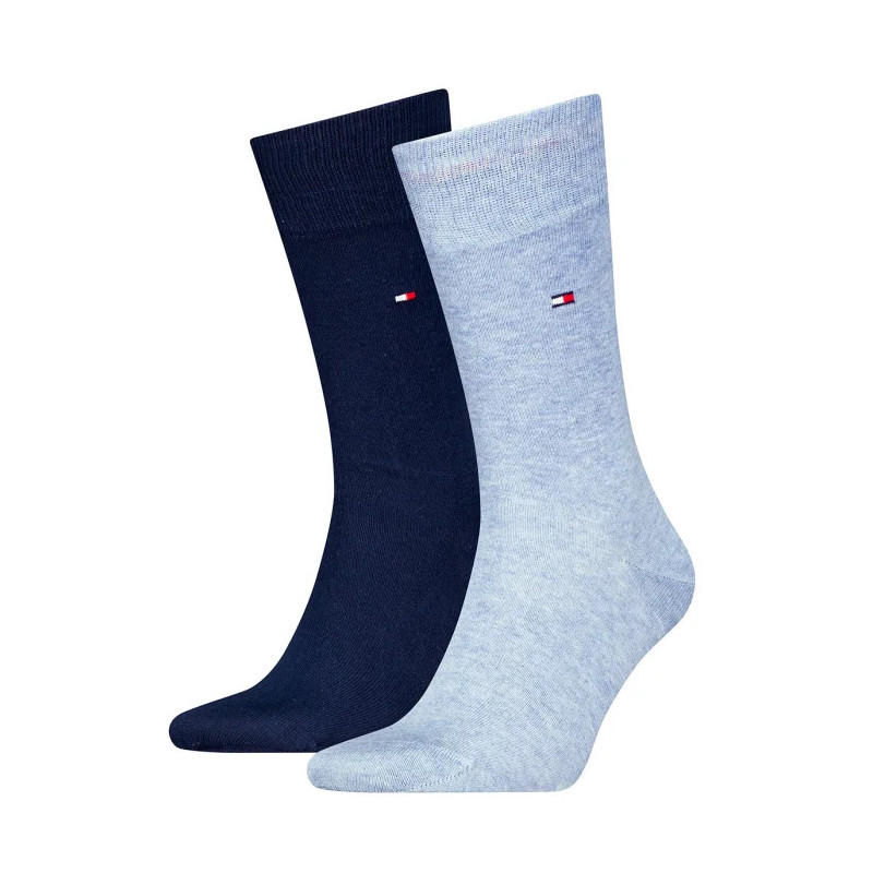 Tommy Hilfiger Th Men Sock Classic 2P Light Blue Melange 371111 134 039 (TH648-c) socks