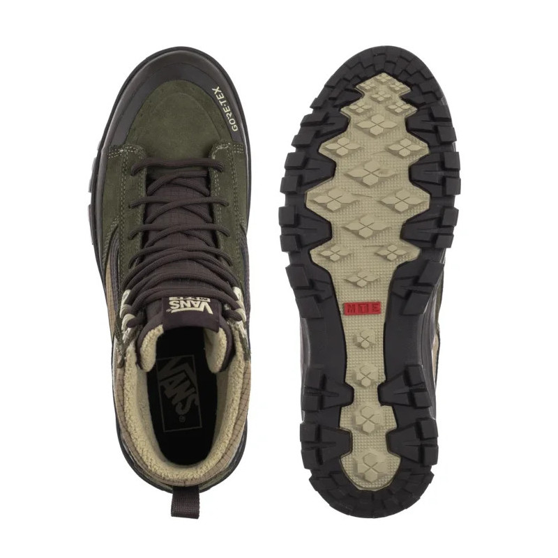 Vans MTE Sk8-Hi Gore-Tex Insulated Dark Green/Dark Brown VN000DARF871 (VA454-b) shoes