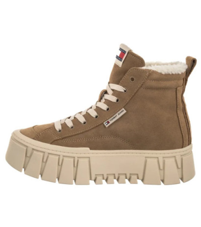 Tommy Hilfiger Tjw Vulc Flatform Suede Wl Bronze Twist EN0EN02894 RBH (TH1403-a) shoes