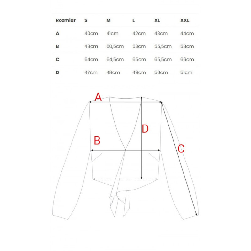 M861 Krótka bluzka - brudny róż