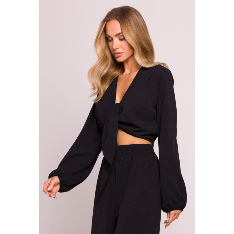 M861 Krótka bluzka - czarna