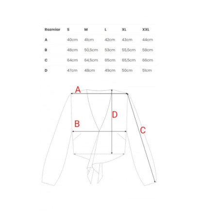 M861 Krótka bluzka - czarna