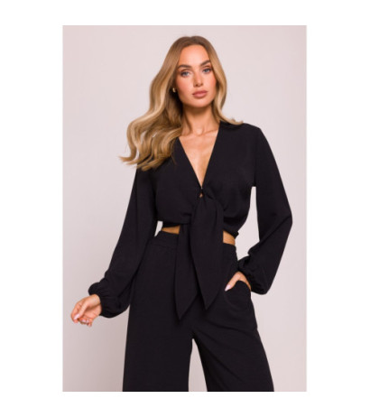 M861 Krótka bluzka - czarna