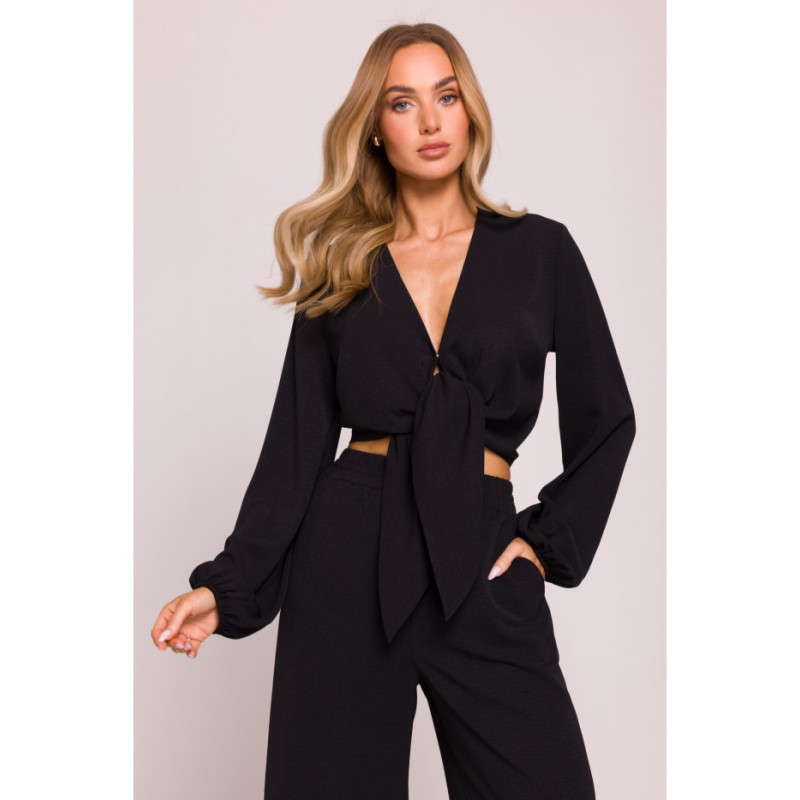 M861 Krótka bluzka - czarna