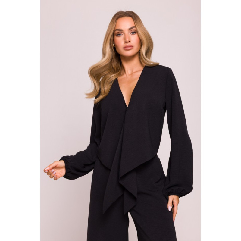 M861 Krótka bluzka - czarna