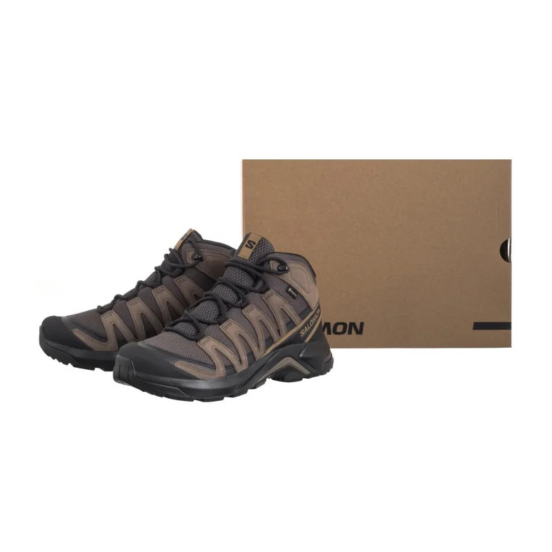 Salomon X-Adventure Recon Mid GTX Asphalt/Falcon/Coyote Brown 478145 (SO12-a) shoes