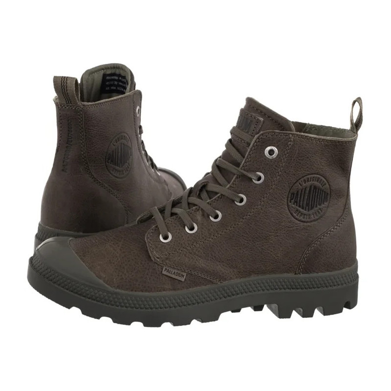 Palladium Pampa Zip Lth Ess Dusky Green 76888-308-M (PA64-e) boots