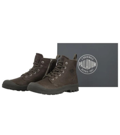 Palladium Pampa Zip Lth Ess Dusky Green 76888-308-M (PA64-e) boots