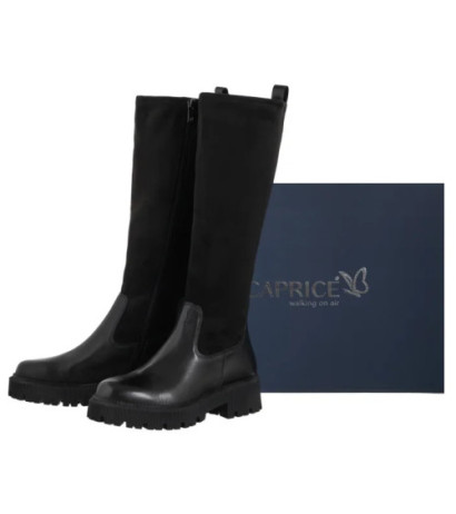 Caprice Czarne 2-26509-43 019 Black Comb (CP449-a) boots