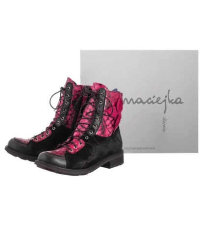Maciejka Bordo+Czarne 07004-23/00-8 (MA1418-b) shoes