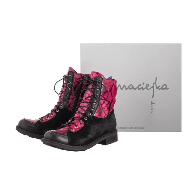 Maciejka Bordo+Czarne 07004-23/00-8 (MA1418-b) shoes