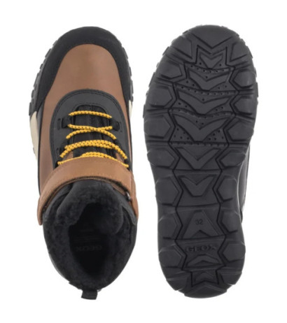 Geox J Trekkyup B Abx E LT Brown/Black J46MBE 0MEMS C0275 (GE200-c) boots