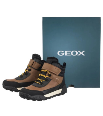 Geox J Trekkyup B Abx E LT Brown/Black J46MBE 0MEMS C0275 (GE200-c) boots