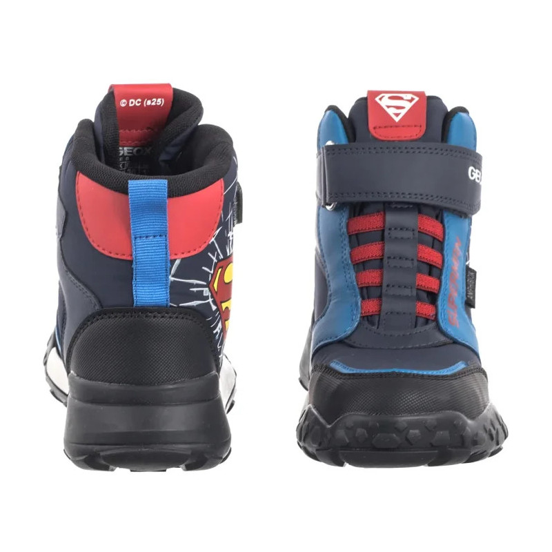 Geox J Trekkyup B ABX E Navy/Red J56MBC 054FU C0735 (GE240-a) ankle boots