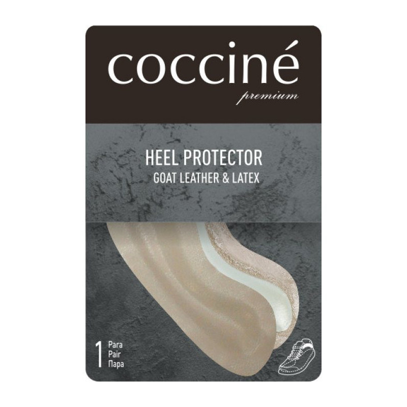 Coccine Heel Protector - Goat Leather & Latex Beige (CN4-a) socks