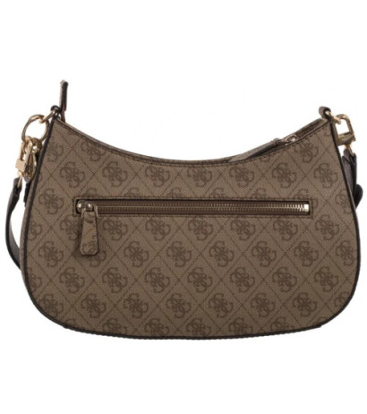 Guess Noelle II Top Zip Shoulder Bag HWBG96 72180 Latte Logo/Brown (GU787-a) handbag