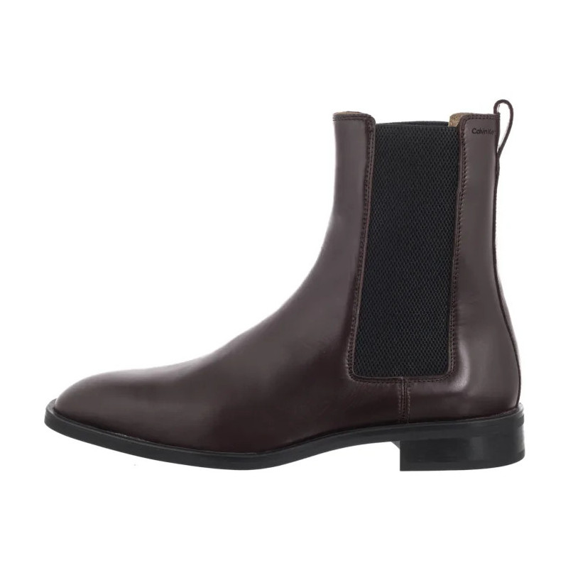 Calvin Klein Slim Ess Chelsea Lth Bordeaux/Black HM0HM01914 VH2 (CK698-a) shoes