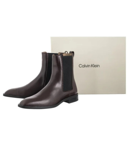 Calvin Klein Slim Ess Chelsea Lth Bordeaux/Black HM0HM01914 VH2 (CK698-a) shoes