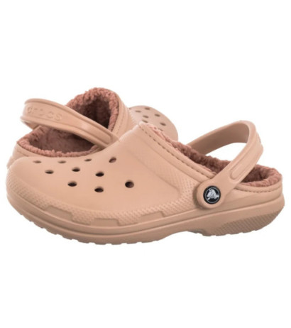 Crocs Classic Lined Clog Pink Caramel 203591-7AF (CR266-g) Women's Shoes/Flip Flops
