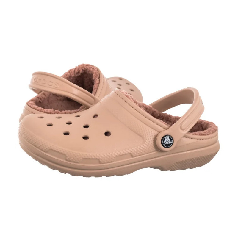 Crocs Classic Lined Clog Pink Caramel 203591-7AF (CR266-g) Women's Shoes/Flip Flops