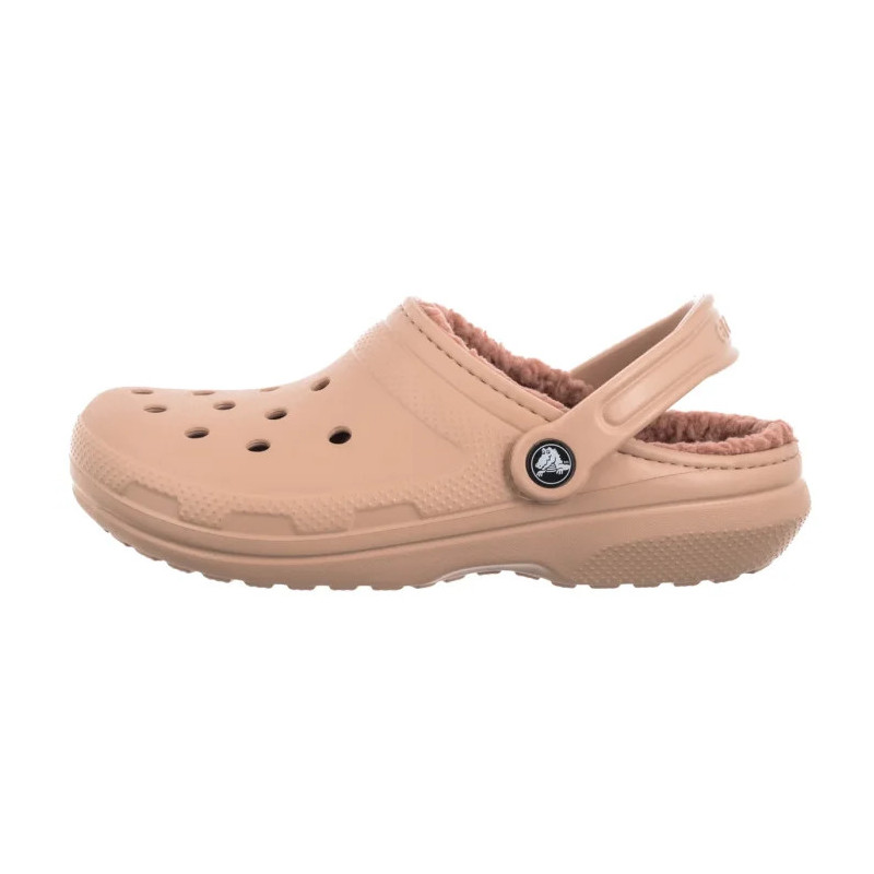 Crocs Classic Lined Clog Pink Caramel 203591-7AF (CR266-g) Women's Shoes/Flip Flops