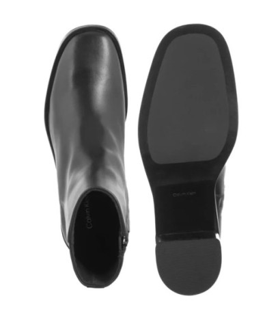 Calvin Klein Block Heel Zip Boot Lth Ck Black HW0HW02593 BEH (CK699-a) shoes